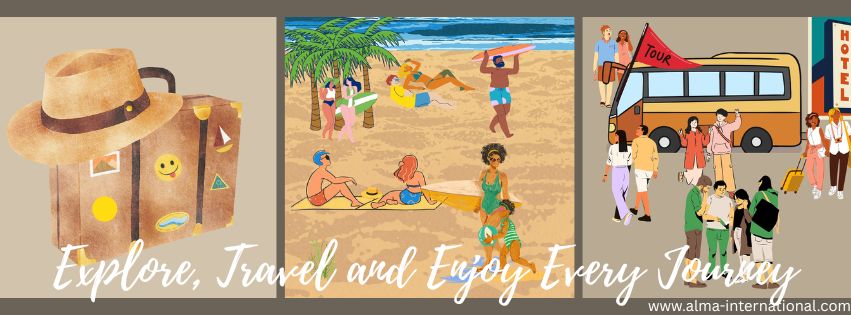 Travelers enjoying holidays and discovering destinations worldwide with Alma International